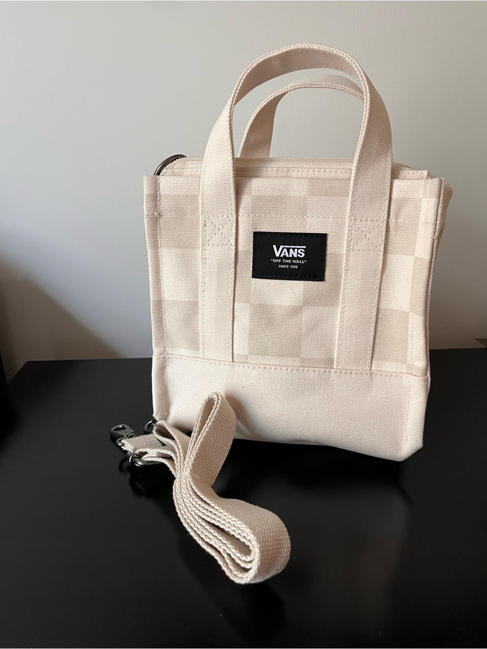Vans canvas cream tote
